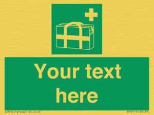 Custom sign safe condition Medical grab bag